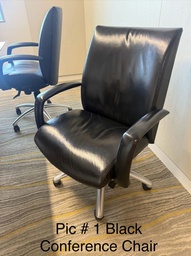 [#B5-1] Black conference chair