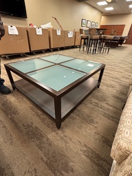 [#C3-75] Glass top coffee table - Square