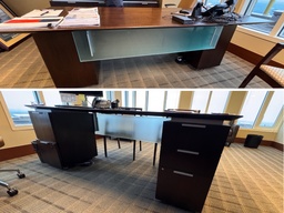 [#E9-92] Executive Desk w/ BBF and FF