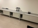 [#E2-47] MAILROOM FURNITURE /WORKTABLE GREY