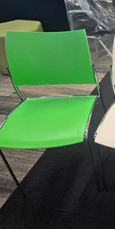 [#B4] Green Stacking Chairs