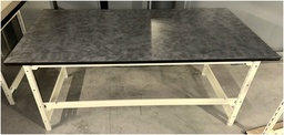 [#C12-10] Work Tables Rectangular - Gray Slate Laminate Top