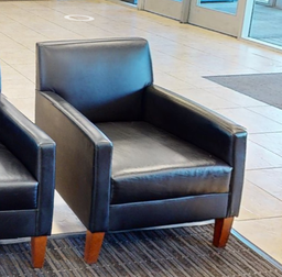 [#B12-5] Black lounge chair