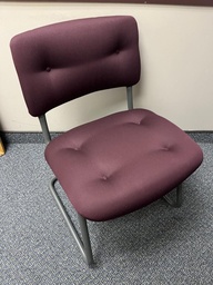 [#B8-58] Guest Chair - maroon no arms Cecsa