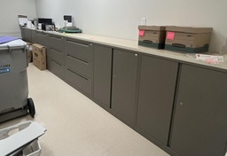 [#D19-95] Lateral File and Cabinet - file 3R cabinet 4R with Common Top