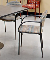 [#B8-14] Southwest pattern metal guest with arms