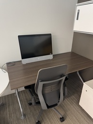 [#C12-6] Brown Desk