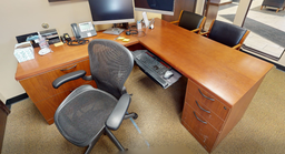 [#E6-1] 5D L-shaped desk