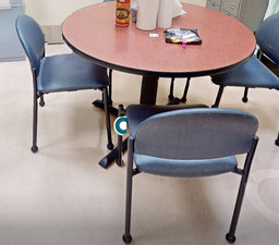 [#B8-7] Blue side chairs no arms