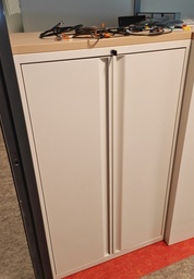 [#D19-33] Metallic Cupboard - Locked Doors