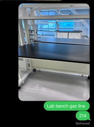 [#E4-214] Lab bench plug ins/Gas line wood
