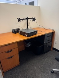 [#E3-14] Straight desk - maple 