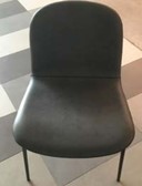 [#B4-32] DINING CHAIRS - GRAY W/4 BLACK LEGS