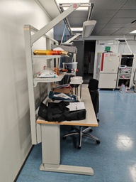 [#E3-15] Laboratory Desk, Electric w/ Shelf