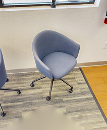 [#B8-5] Blue Guest Chair