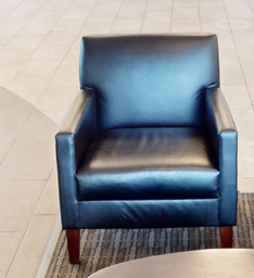 [#B12-6] Black lounge chair