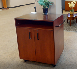 [#D20-18] Coffee station cabinet, wood