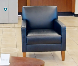 [#B12-5] Black lounge chair