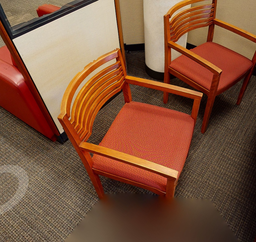 [#B9-11] Red Guest Chairs