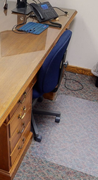 [#B13-4] Blue Task Chair