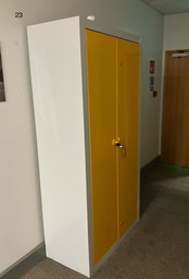 [#D22-23] Tall metal cabinet