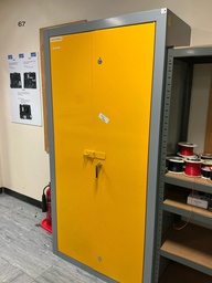 [#D22-67] Tall metal cabinet