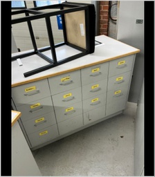 [#D4-199] Pigeon hole drawers - grey