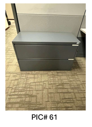 [#D6-61] 2 DRAWER METAL LATERAL FILE CABINETS 