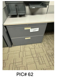 [#D6-62] 2 DRAWER METAL LATERAL FILE CABINETS 