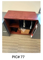 [#D1-77] WOOD BOOKCASE - 2 SHELF