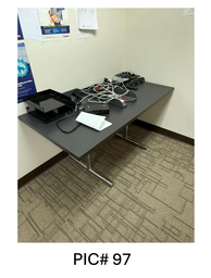 [#C12-97] RECTANGLE TABLE -BLACK