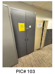 [#D22-103] STORAGE CABINET - DARK GREY