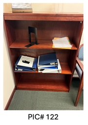 [#D1-122] WOOD BOOKCASE - 2 HIGH