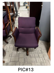 [#B5-13] CONFERENCE CHAIR, PURPLR, NO TAG