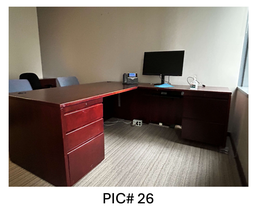 [#E6-26] DESK W/ RH RETURN