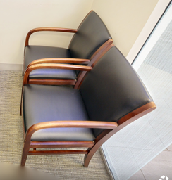 [#B9-2] Black guest chair