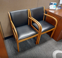 [#B9-04] Black guest chair