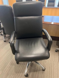 [#B5-18_6] Executive Task Chair - black leather