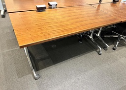 [#C12-28_5] Mobile Table - walnut 60 x 30