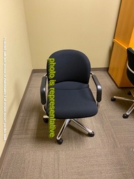 [#B13-12] Black Roller Chair