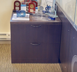 [#D5-7] 2D lateral credenza, wood