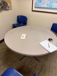 [#C4-40] ROUND TABLE (GREY LAMINATE)