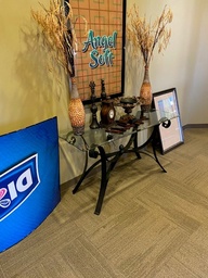 [#C13-31] Glass Top Table