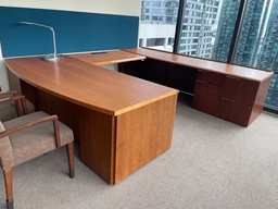 [#E7-10] 122" x 109" U Shaped Desk w/ Out Overhead