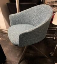[#B12-21] Light Grey Lounge Chair