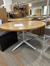 [#C2-25] Round Wooden Table