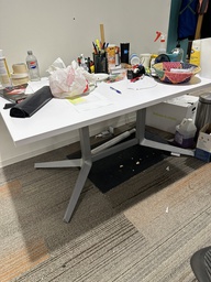 [#C12-50] Training Table with Flat Legs