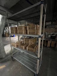 [#D14-237] Heavy Duty Plastic Rolling Racks