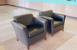 [#B12-2] Black Lobby Chairs