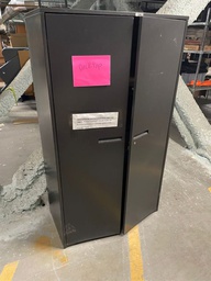 [#D22-52] Storage Cabinet (Black / Beige)